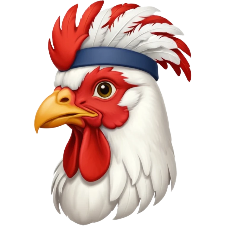 rooster with baseball hat emoji