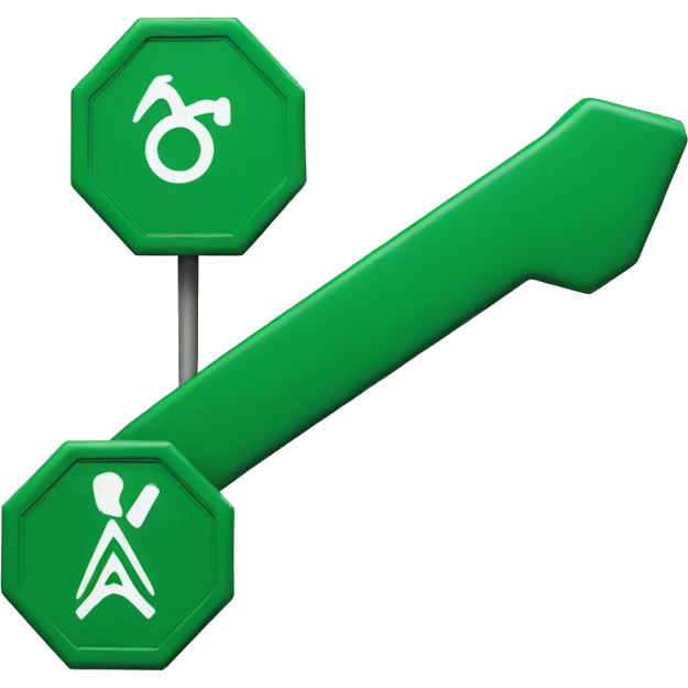 Green stop sign emoji