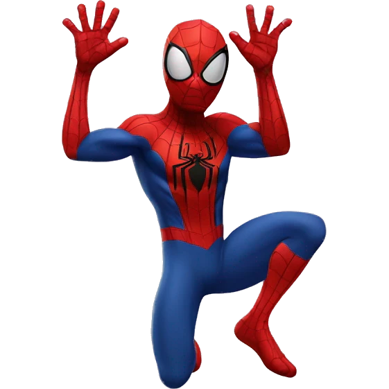 Spiderman waving hello emoji