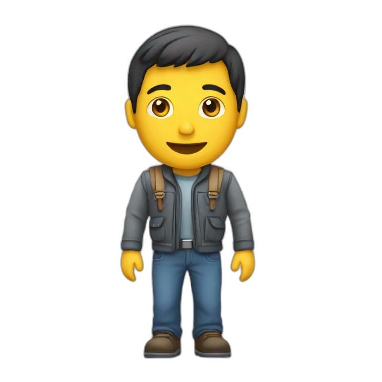 Porte manteau humain  emoji