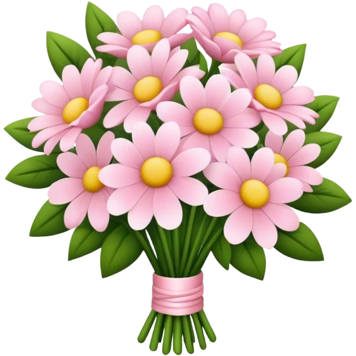 pale pink flower bouquet  emoji