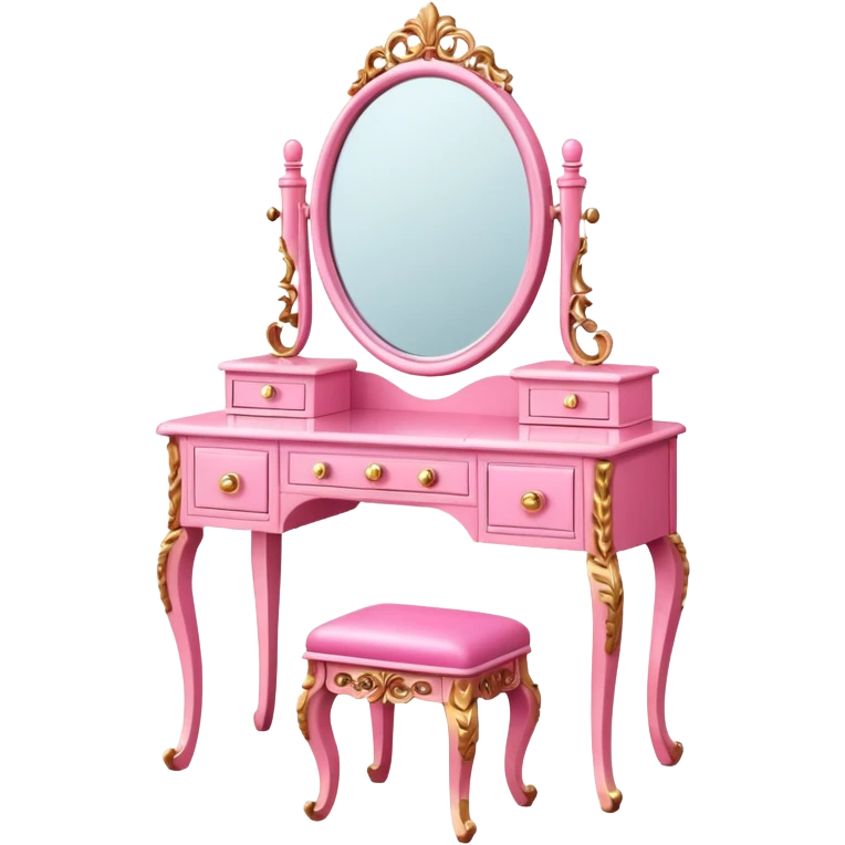 pink DRESSING TABLE emoji