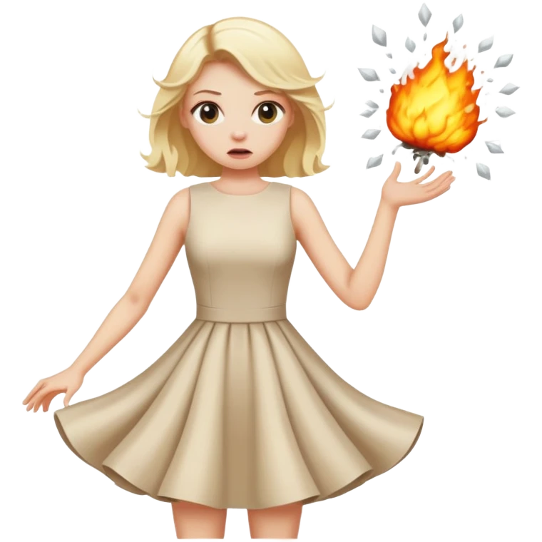 Blonde girl gets bombed emoji