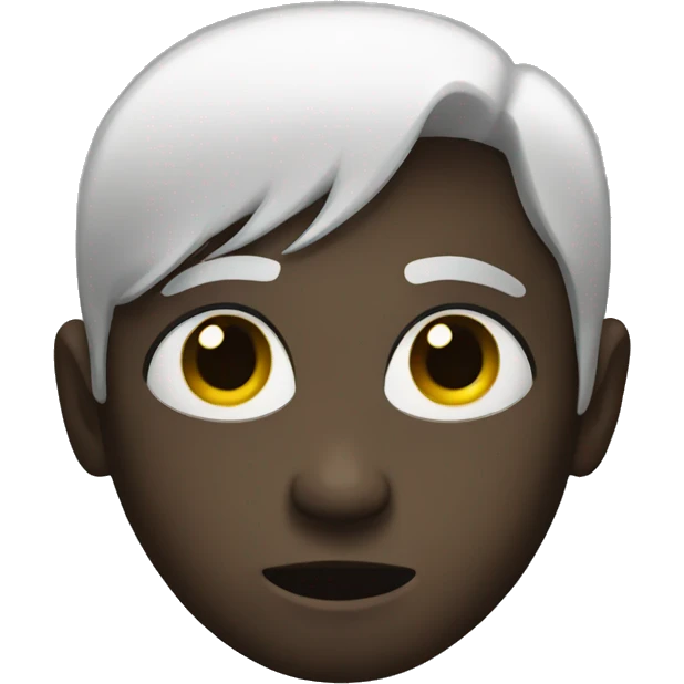 black eyed person emoji