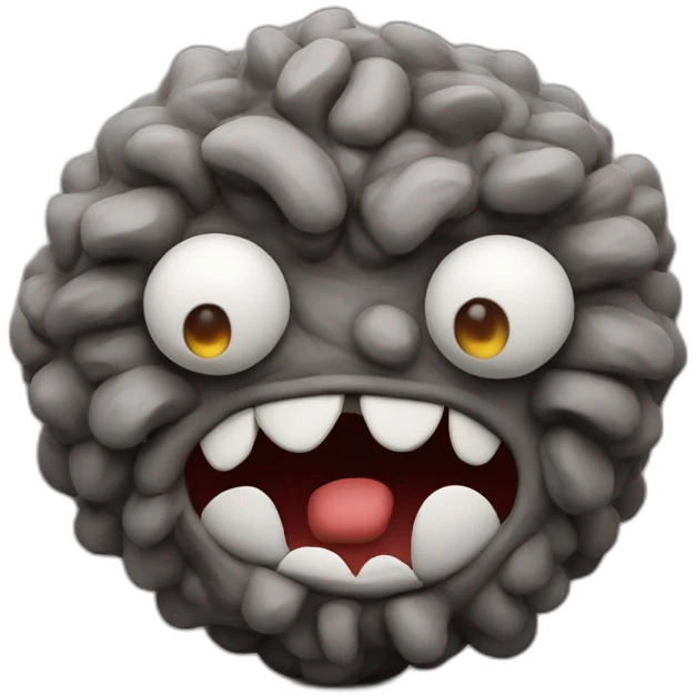 Plasticine funny Monster emoji