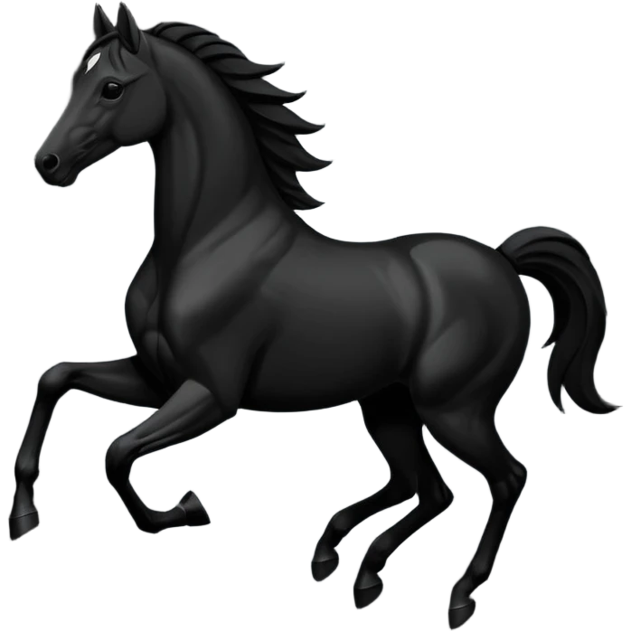 gallop silhouette emoji