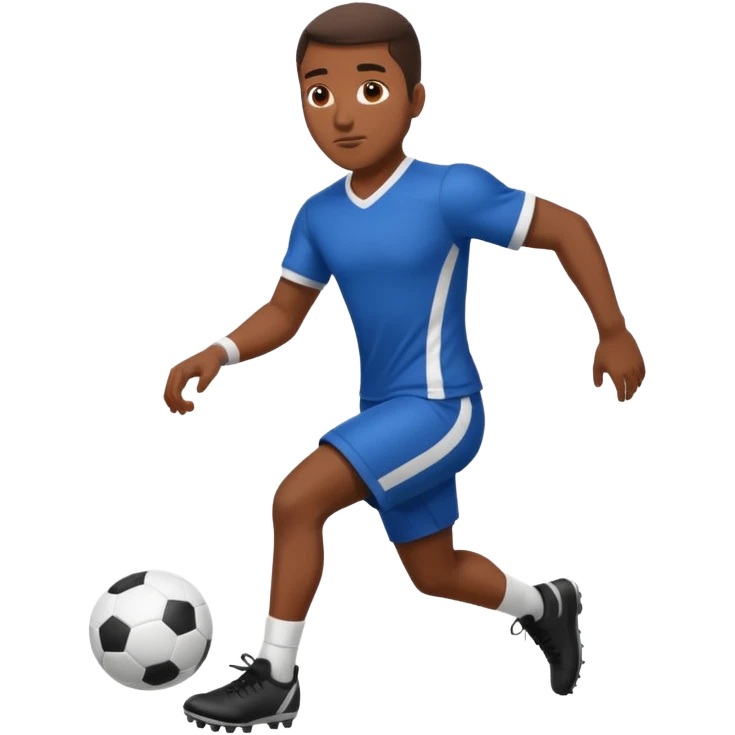 black man futboll emoji