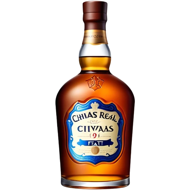 Chivas Regal Mizunara fat bottle, single bottle emoji