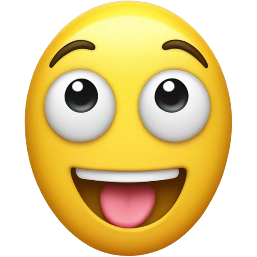 Smiling emoji showing middle finger emoji