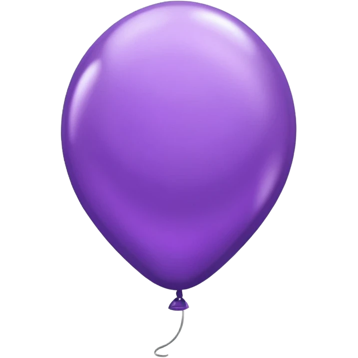 party decor  1 baloon purple sparkling  emoji