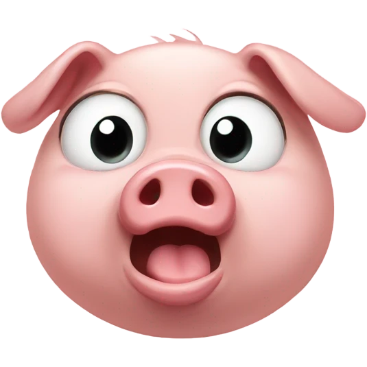 Pig crying emoji