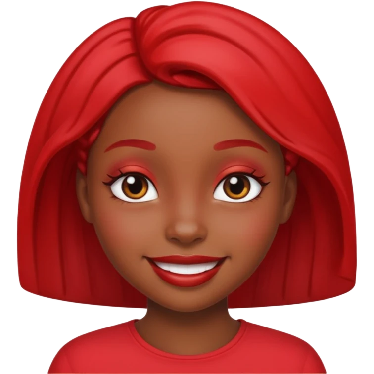 Black girl high off weed emoji