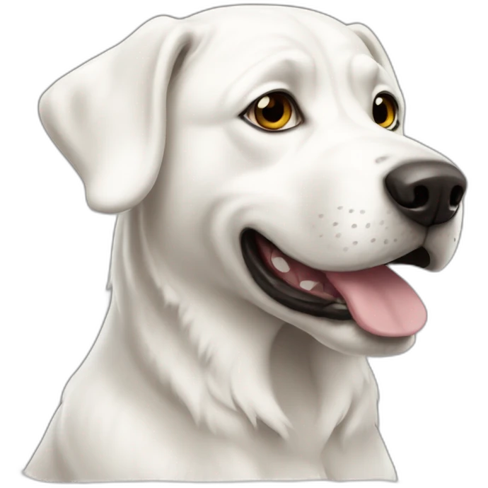 Chien blanc emoji