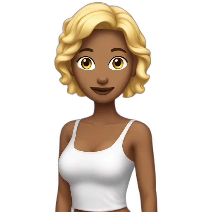 Sexywoman playing by herself emoji