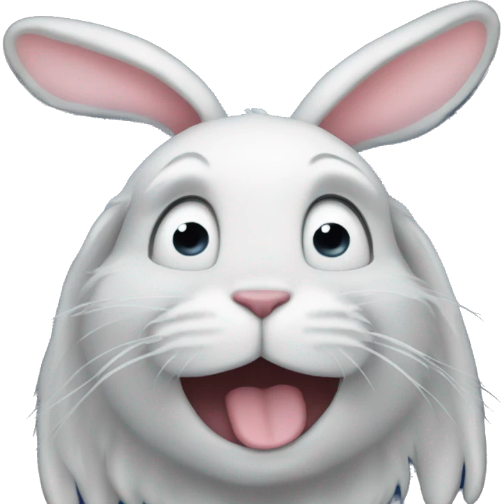 full moon and rabbitRabbit emoji