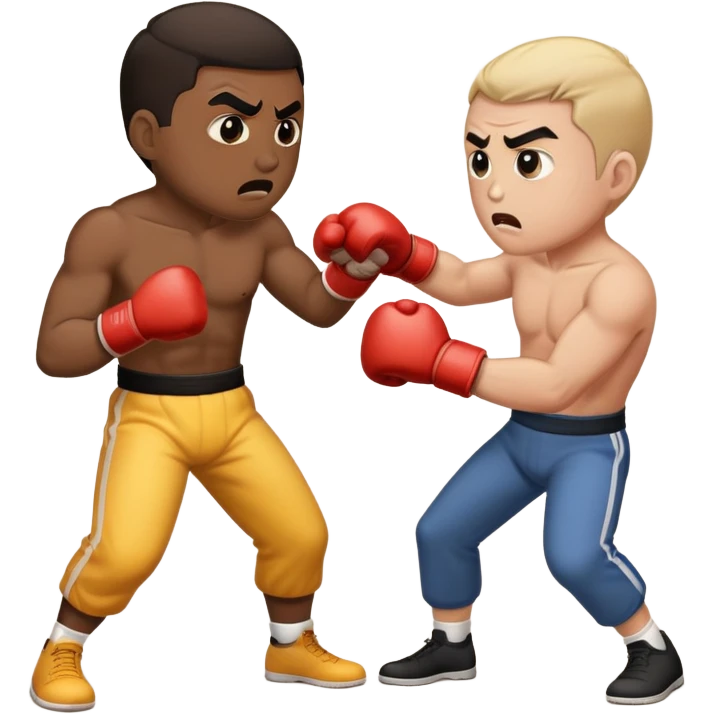 Two guys fighting emoji