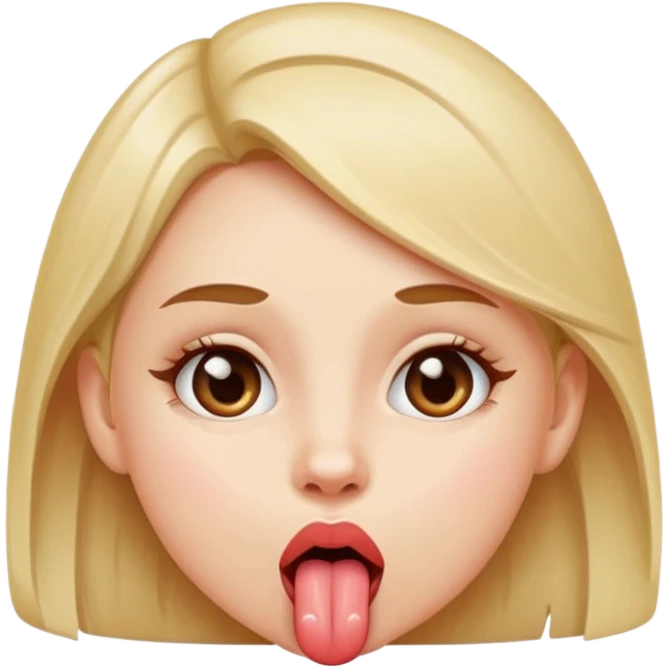Girl sticking her tongue out  emoji