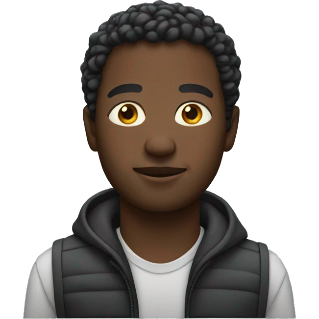 Black man in filed  emoji