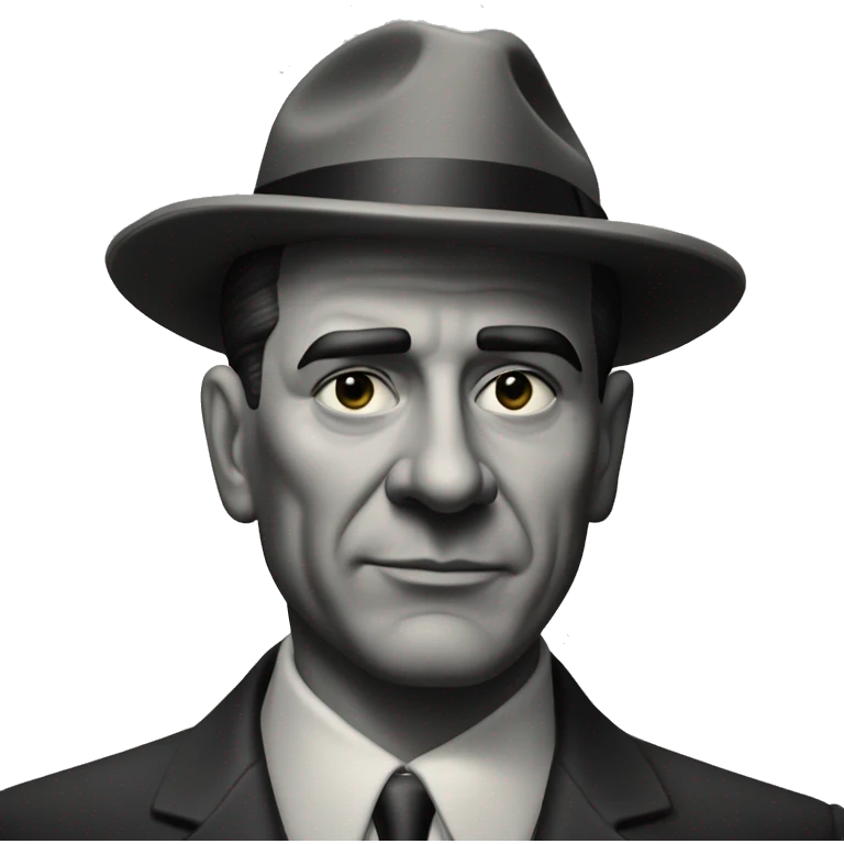 A 1950s mobster emoji