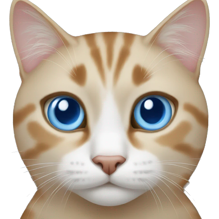 Cat with blue eyes emoji