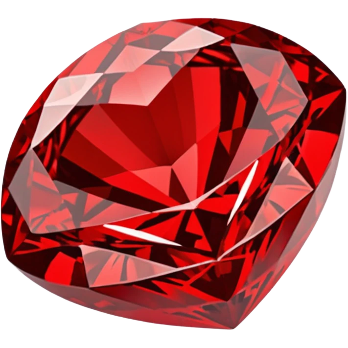 Red diamond carved on its front "RED" emoji