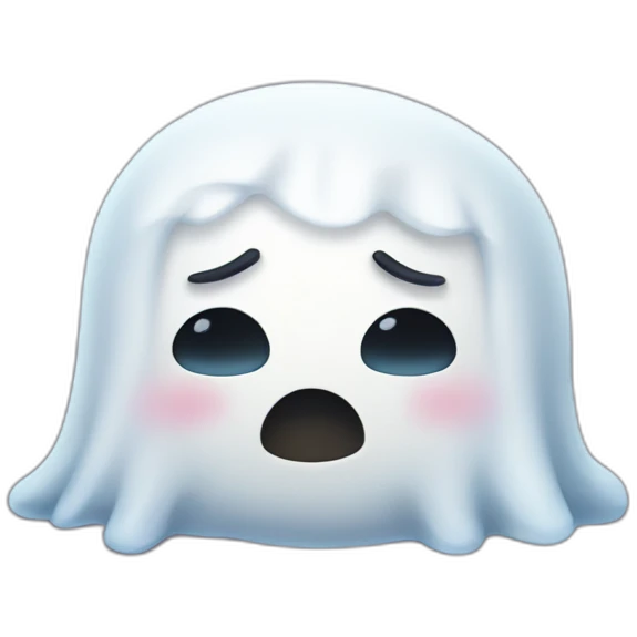 sleepy ghost emoji