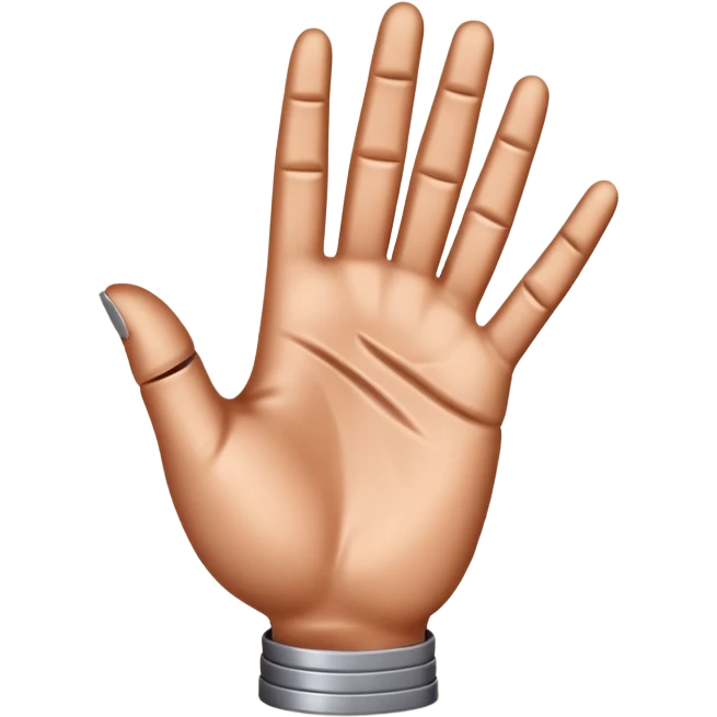 hand in Ich-Liebe-Dich-Geste aus metal emoji