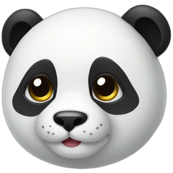 Un chat panda emoji