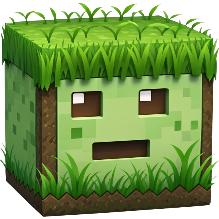 Minecraft grass block emoji