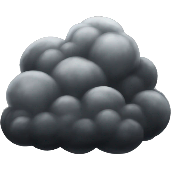 Black cloud emoji