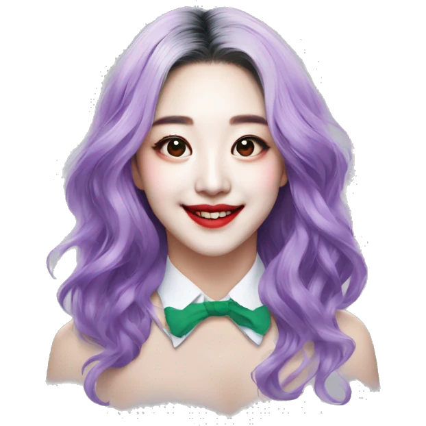 joker makeup twice jihyo emoji