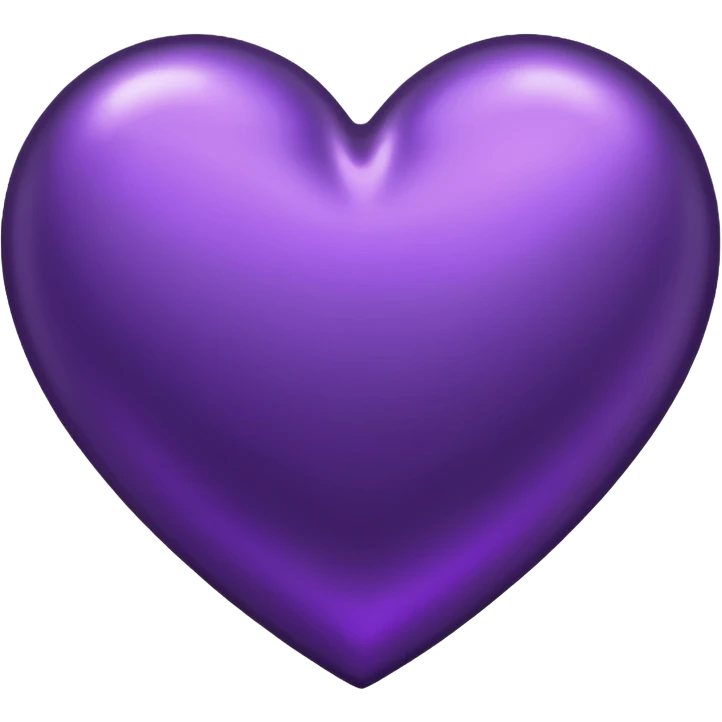 dark purple metallic heart emoji