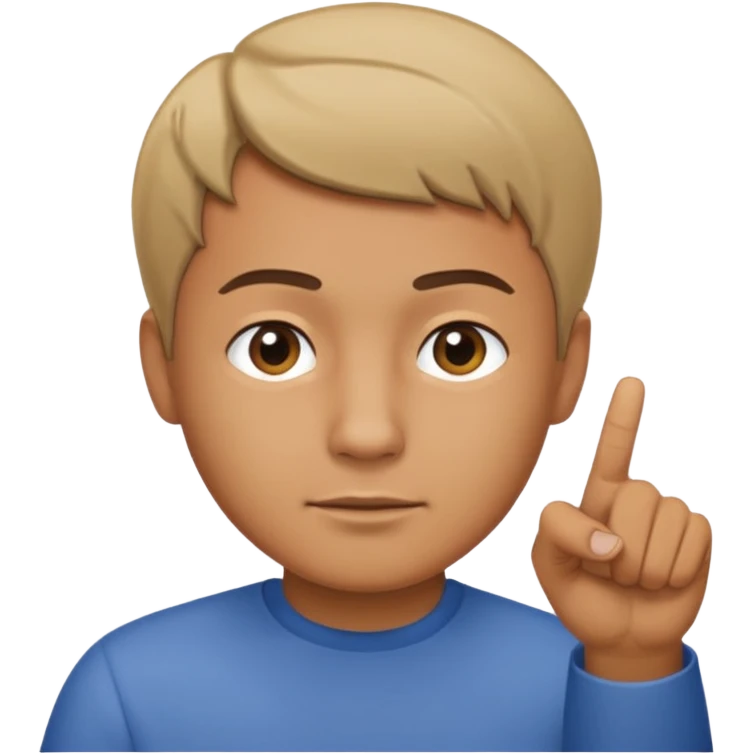 man pointing down emoji