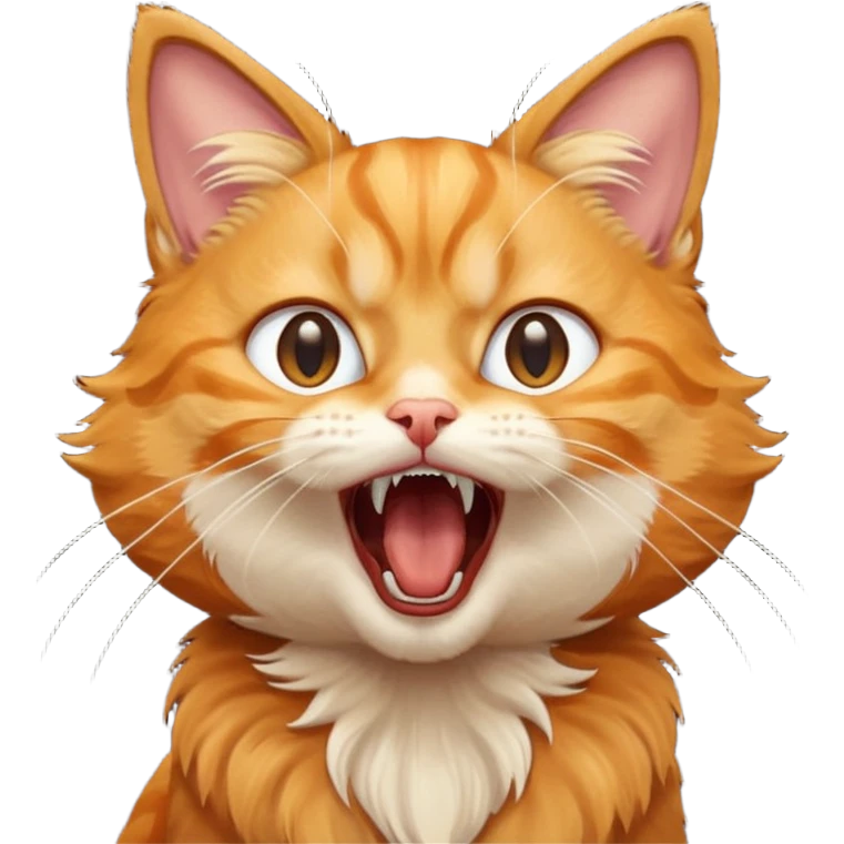 Gato gritando emoji