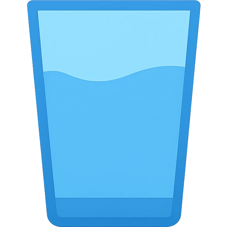 now with water emoji