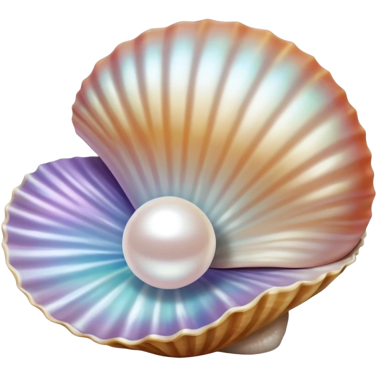 Pearl in a sea shell emoji