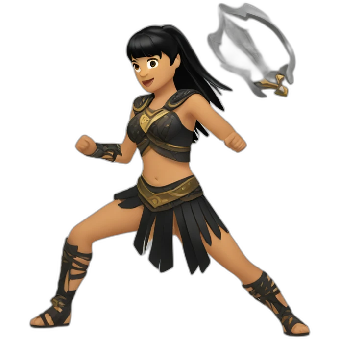 Xena dancing emoji