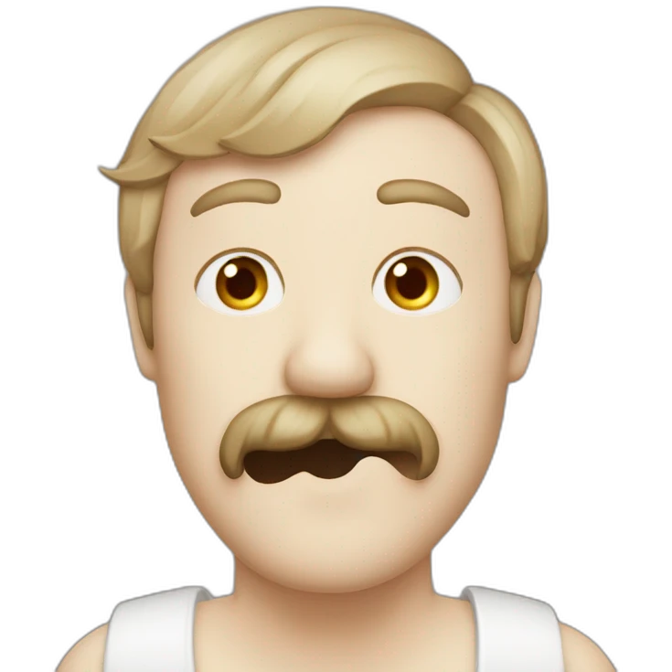 chat blanc tache rousses emoji