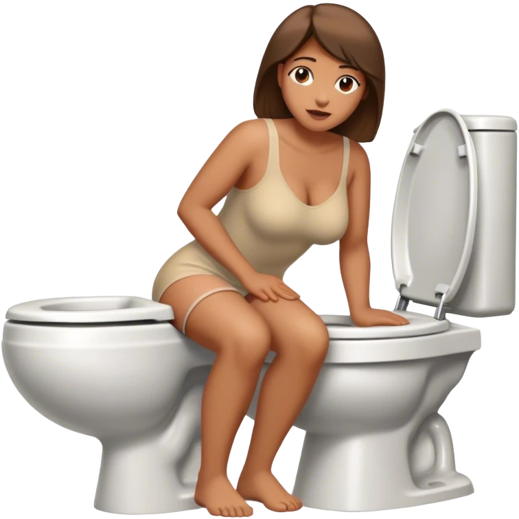 Ma in a toilet emoji