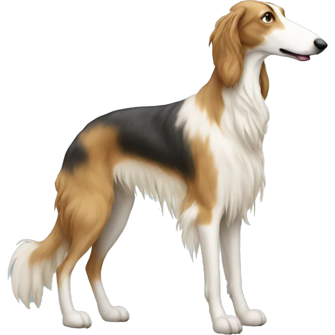 Borzoi with long nose  emoji