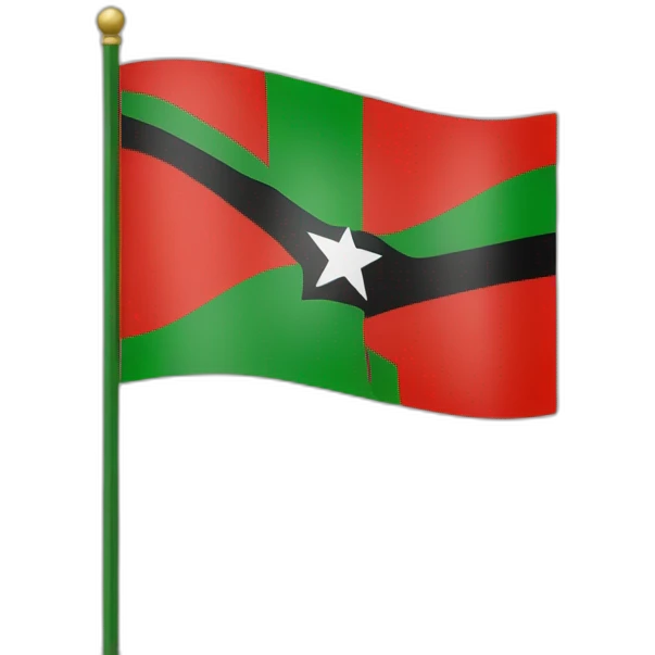 Flag red black green martinique emoji