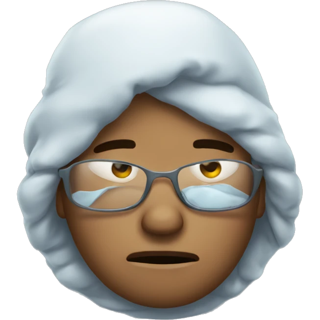 Tired and cold emoji