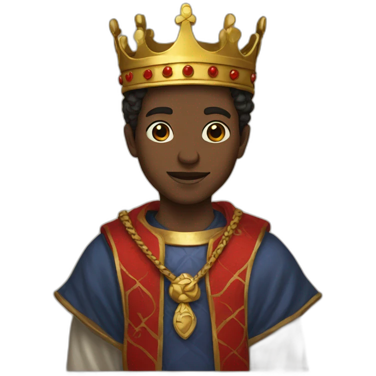 King's son with RED emoji
