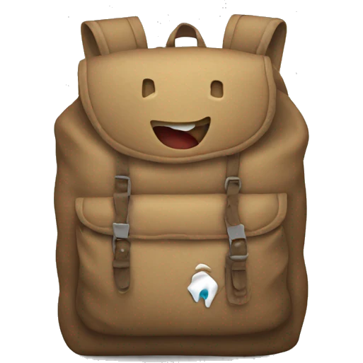 torn backpack emoji