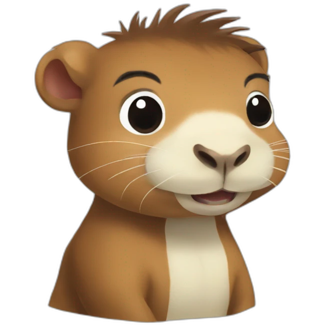 Capybara luffy emoji