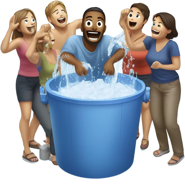 Ice bucket challenge emoji