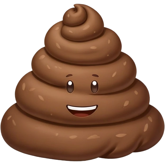 A poop who smile  emoji