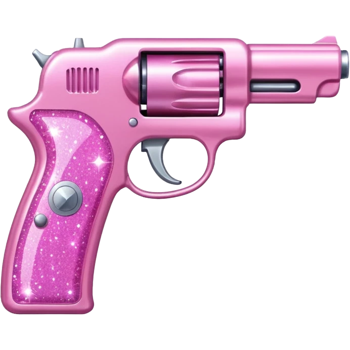Pink glitter gun emoji