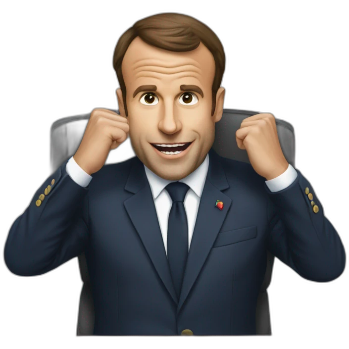 macron suse une bite emoji