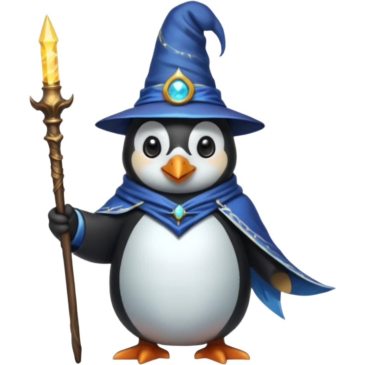 Penguin Wizard emoji